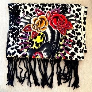 Ed Hardy Leopard Scarf Vintage Y2K